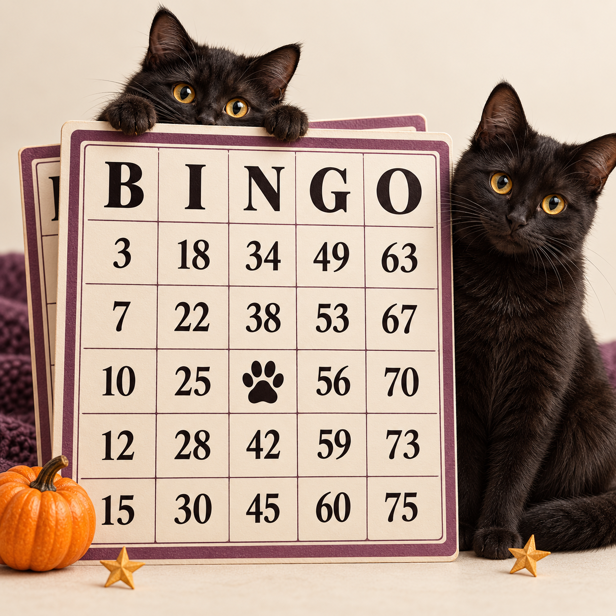 Cartón BINGO “Mala suerte, mis bigotes” - Image 1